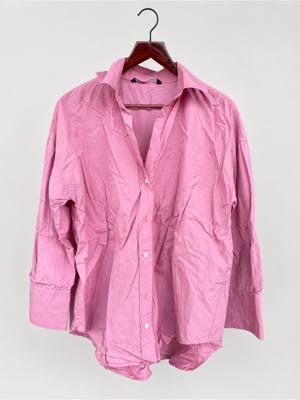 Zara (S) Dusty Rose Button-Down Shirt